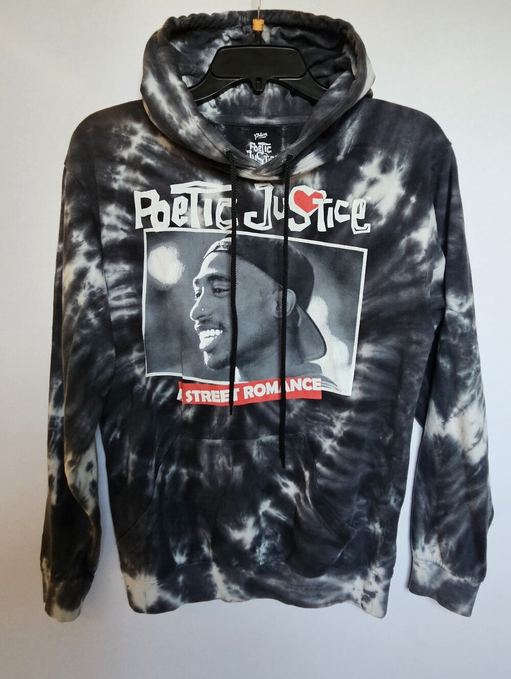 Poetic Justice Tupac Shakur Tie Dye Hoodie Sweatshirt Unisex Size Small S